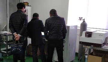 杭州李总与其团队来博越参观考察-直读光谱分析仪[博越仪器]